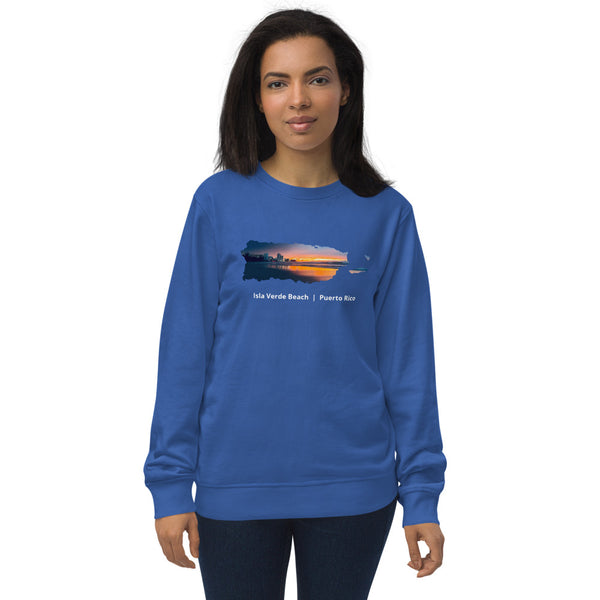 Puerto Rico beach organic sweatshirt